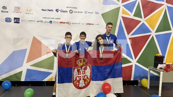 Tri medalje za đake iz Srbije 
